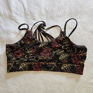 Guns and Roses Sports Bra